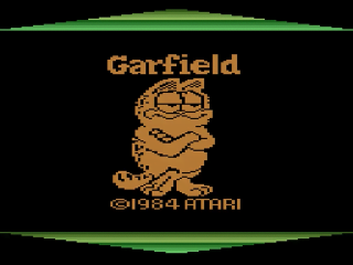 Garfield title screen for Atari 2600